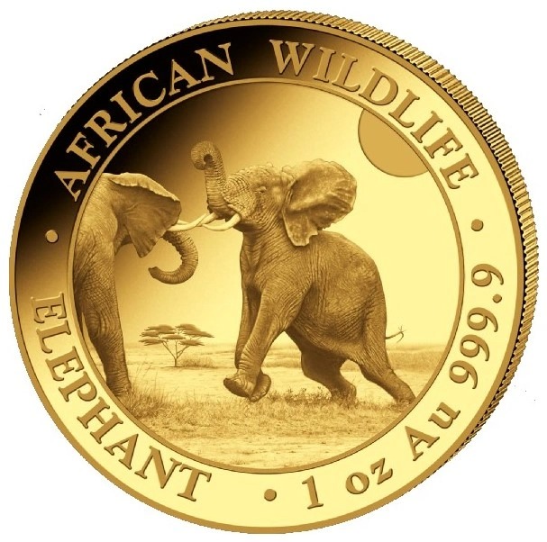 2024 1 oz African Wildlife Elephant