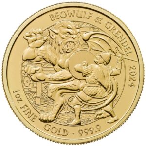 2024 1 oz Beowulf and Grendel Myths and Legends Gold Coin