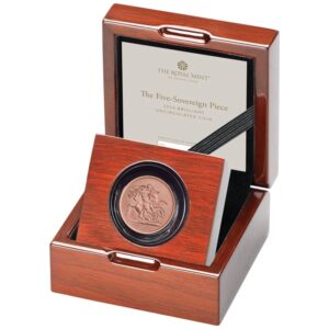 2024 Gold £5 Coin Quintuple Sovereign Brilliant Uncirculated Boxed