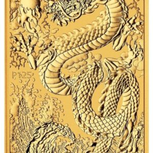 2024 1 oz Perth Mint Dragon Rectangular Gold Bar (Coin)