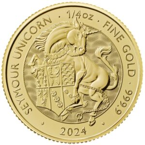 2024 1/4 oz Seymour Unicorn Gold Coin Tudor Beasts