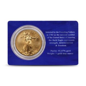 2025 1 oz American Gold Eagle Coin (BU, Blue Eagle Card)
