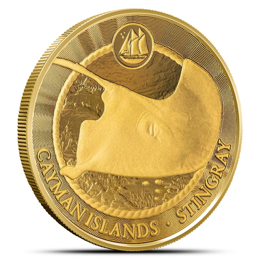 1 oz Cayman Islands Gold Sea Life St