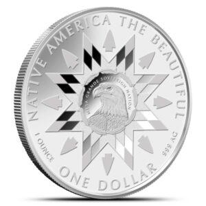 2025 1 oz Colorized Native America the Beautiful Massachusetts Silver Coin (Box + CoA)