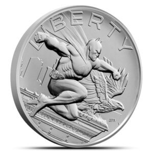 2025 1 oz DC Comics Batman American Liberty Silver Medal (Box + CoA)
