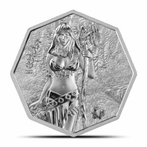 2025 1 oz Germania Mint Witchcraft Herbalist Silver Round (Capsule + CoA)