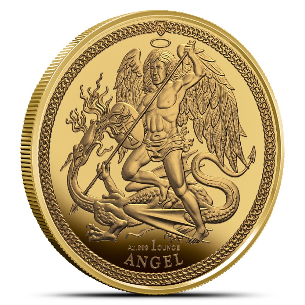 2025 1 oz Isle of Man Gold Angel Coi