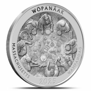 2025 1 oz Proof Native America the Beautiful Massachusetts Silver Coin (Box + CoA)