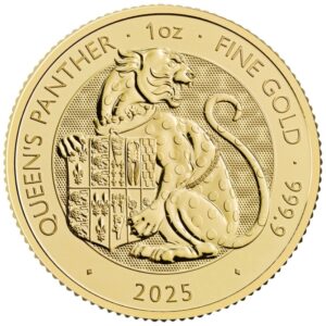 2025 1 oz Queens Panther Tudor Beasts Gold Coin