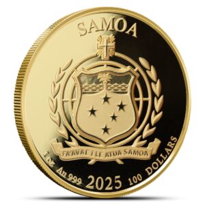 2025 1 oz Samoa Gold Golden Eagle Coin (BU)