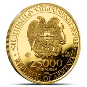 2025 1/2 oz Armenian Gold Noahs Ark Coin (BU)