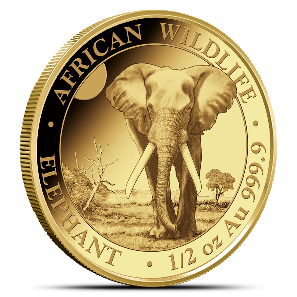 2025 1/2 oz Somalia Gold Elephant Co