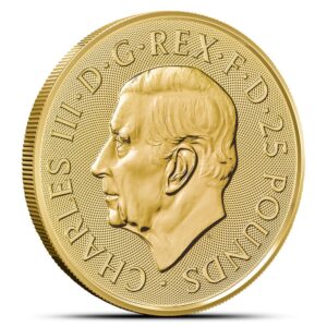 2025 1/4 oz British Gold Tudor Beasts Greyhound of Richmond Coin (BU)