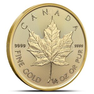 2025 1/4 oz Canadian Gold Maple Leaf Sheet (20 Coins, BU)
