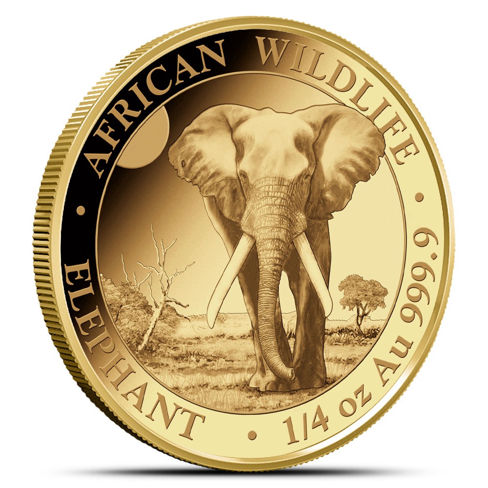 2025 1/4 oz Somalia Gold Elephant Co