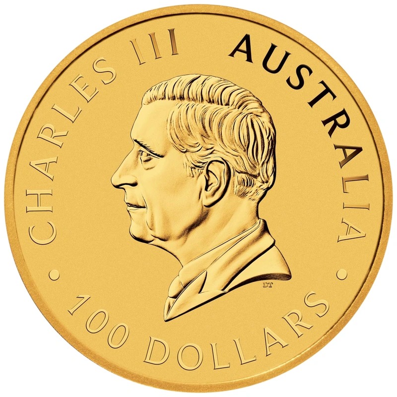 2025 1 oz Australian Kangaroo Gold Nugget Coin - Image 2