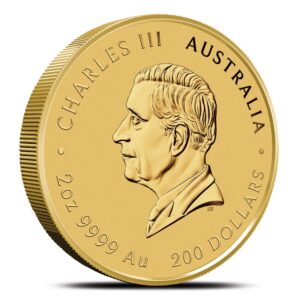 2025 2 oz Australian Gold Lunar Snake Coin (BU)