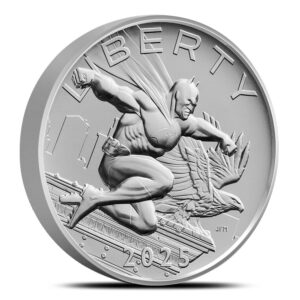 2025 2.5 oz DC Comics Batman American Liberty Silver Medal (Box + CoA)