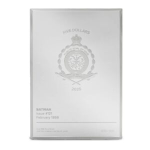 2025 3 oz Proof Niue Silver Age Batman #121 Coin (Box + CoA)