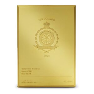 2025 5 oz Niue Silver 90 Years of DC Golden Era Action Comics #27 Coin (Box + CoA, Gilded)