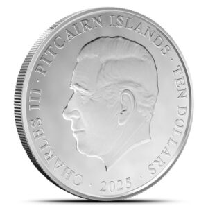 2025 5 oz Proof Colorized Pitcairn Islands Silver Flame Angelfish Coin (Box + CoA)