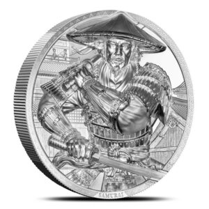 2025 5 oz Proof Cook Islands Silver Samurai Coin