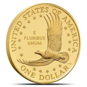 2025-W 1/2 oz Proof American Gold 25th Anniversary Sacagawea Dollar Coin (Box + CoA)