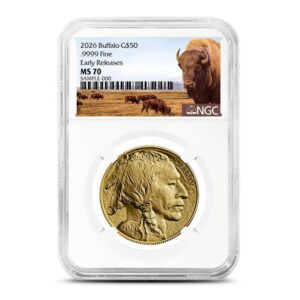Buy 2026 1 oz American Gold Buffalo Coin NGC MS70 ER (Buffalo Label)