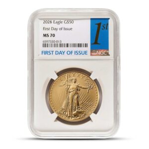 Buy 2026 1 oz American Gold Eagle Coin NGC MS70 FDOI
