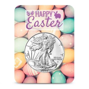 2026 1 oz American Silver Eagle Coin (BU, Easter Card)
