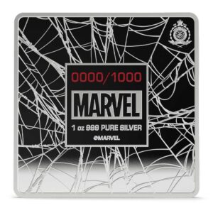 2026 1 oz Colorized Proof Niue Silver Spider-Man Finds Strength Coin (Box + CoA)