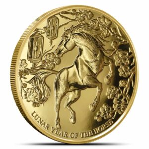 2026 1 oz Pitcairn Islands Gold Lunar Year of the Horse Coin (BU)