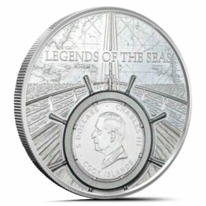 2026 1 oz Proof Colorized Cook Islands Silver Legends of the Seas Santa Maria Coin
