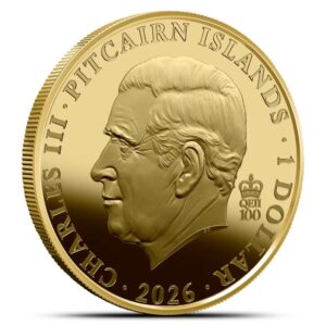 2026 1/4 oz Pitcairn Islands Gold Bounty Coin (BU)