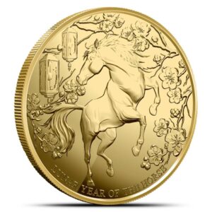 2026 1/4 oz Pitcairn Islands Gold Lunar Year of the Horse Coin (BU)