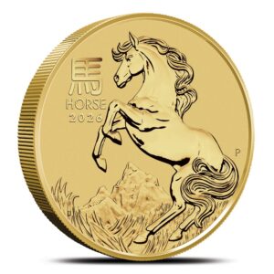 2026 2 oz Australian Gold Lunar Horse Coin (BU)