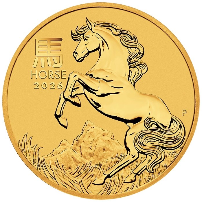 2026 2 oz Perth Mint Year of the Horse Gold Coin Australian Lunar Series - Image 3