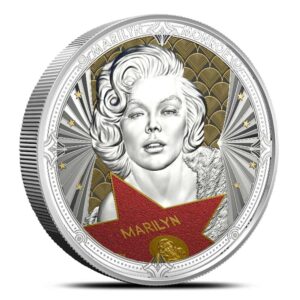 2026 2 oz Proof Colorized Pitcairn Islands Marilyn Monroe Silver Coin (Box & CoA)