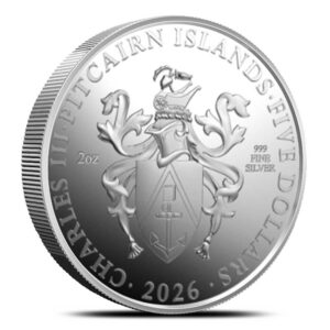 2026 2 oz Proof Colorized Pitcairn Islands Marilyn Monroe Silver Coin (Box & CoA)