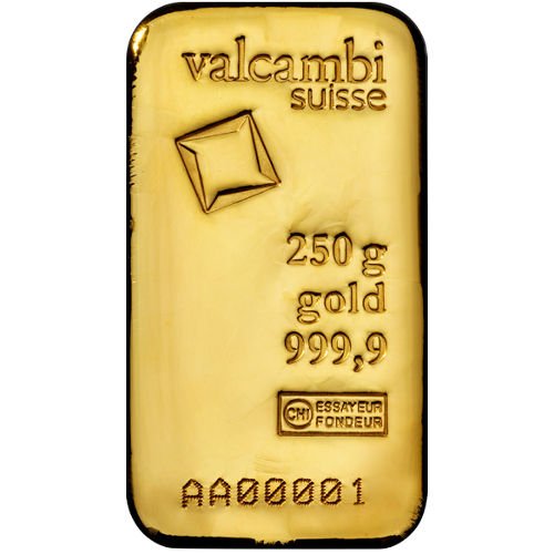 Buy 250 Gram Valcambi Cast Gold Bar