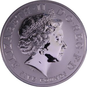 3 oz Platinum Entente Cordiale £5 Pounds Piedfort Proof Crown 2004 Boxed