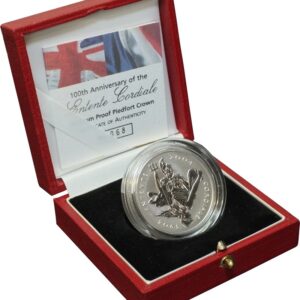 3 oz Platinum Entente Cordiale £5 Pounds Piedfort Proof Crown 2004 Boxed