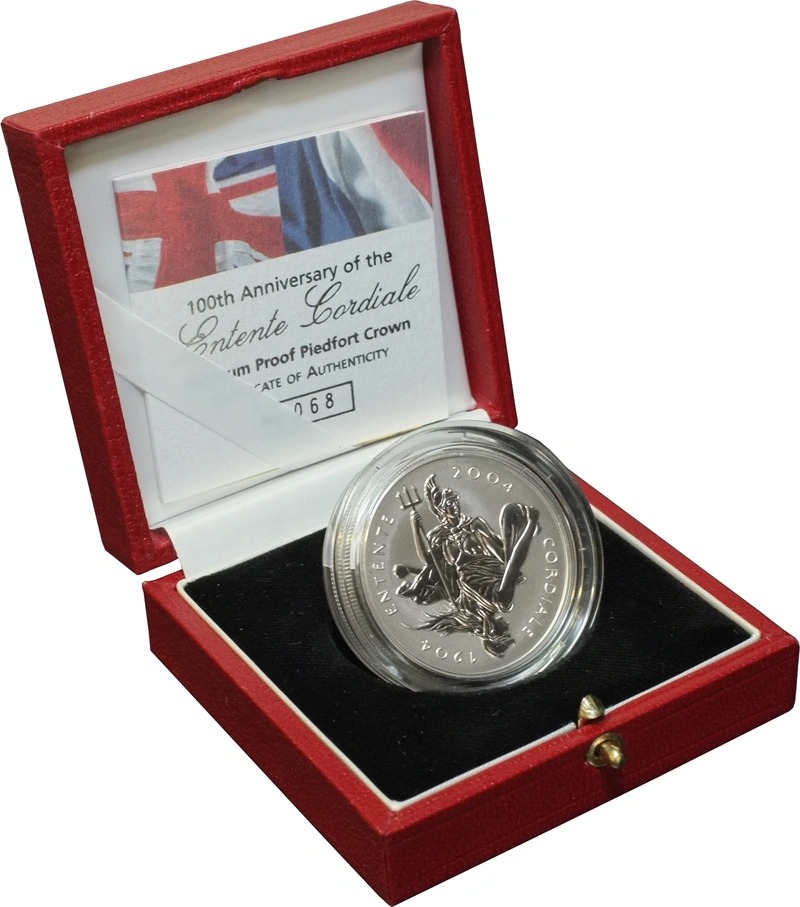 3 oz Platinum Entente Cordiale £5 Po