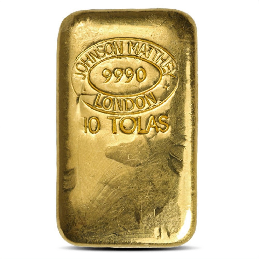 Buy 3.75 oz 10 Tolas Gold Bars