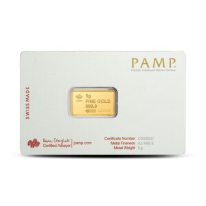 Buy 5 Gram PAMP Suisse America The Free Liberty Bell Gold Bar (New w/ Assay)