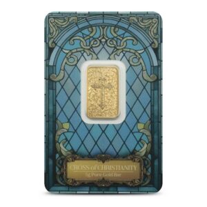 5 Gram PAMP Suisse Christian Cross Gold Bar (New w/ Assay)