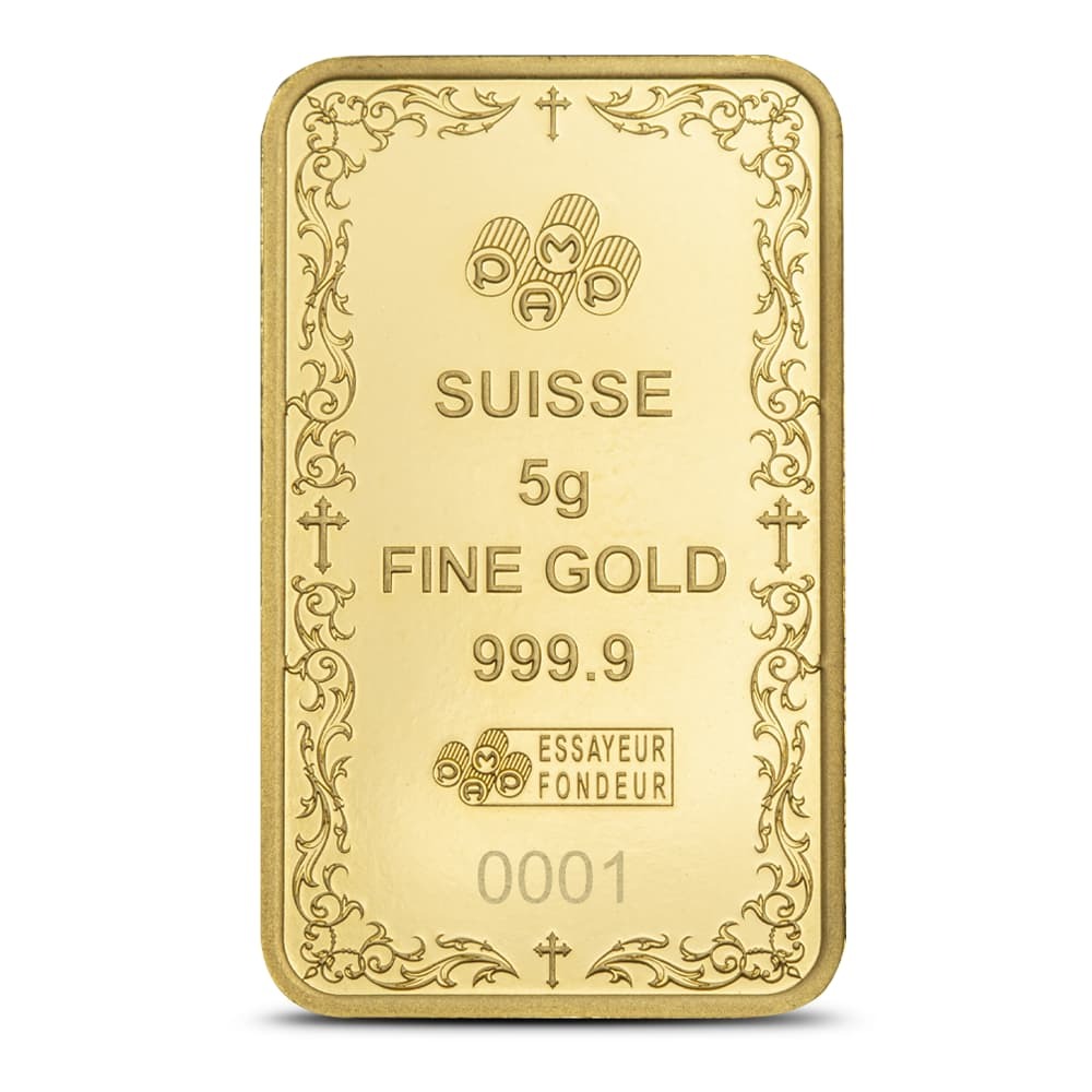 5 Gram PAMP Suisse Christian Cross Gold Bar (New w/ Assay) - Image 4