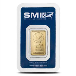 Buy 5 Gram Sunshine Gold Bar (New w/ Assay, MintMark SI)