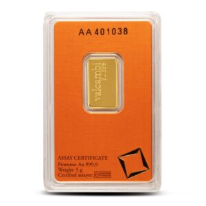 Buy 5 Gram Valcambi Gold Bar (New w/ Assay)