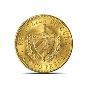 Buy 5 Peso Cuba Gold Coin (Mixed Types, Random Year, Varied Condition)